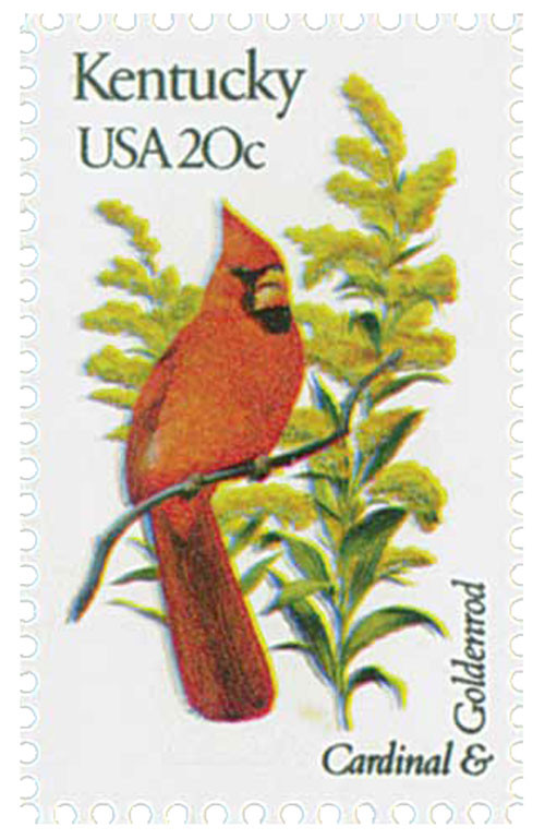 #1969
1982 20c State Birds & Flowers: Kentucky