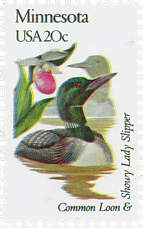 #1975
1982 20c State Birds & Flowers: Minnesota
