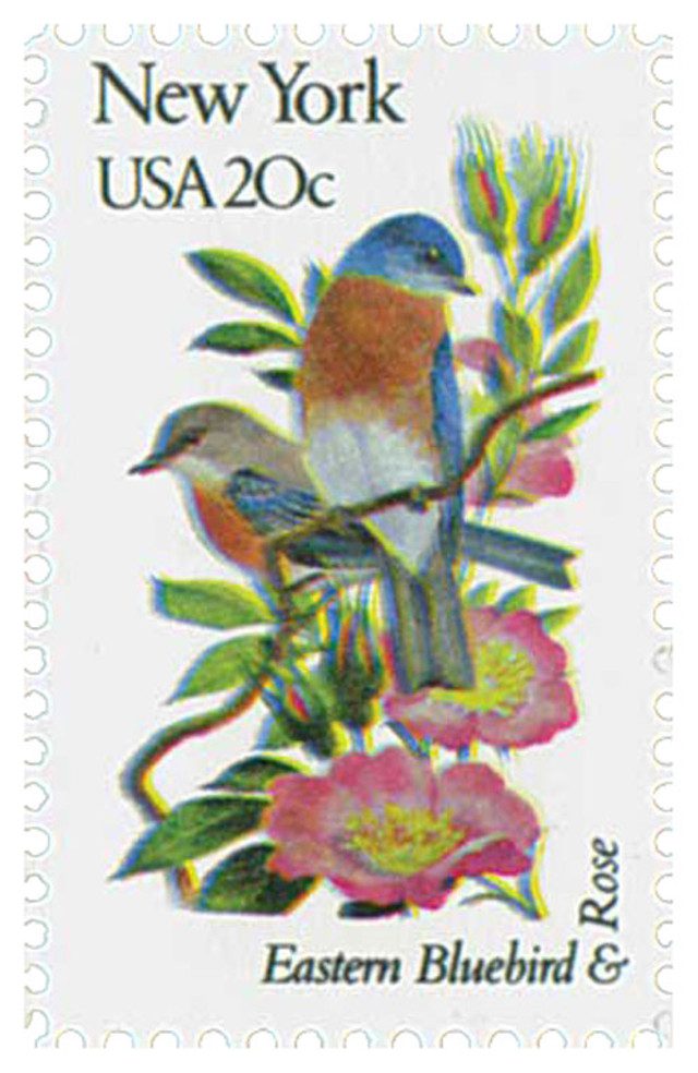 #1984 - 1982 20c State Birds and Flowers: New York