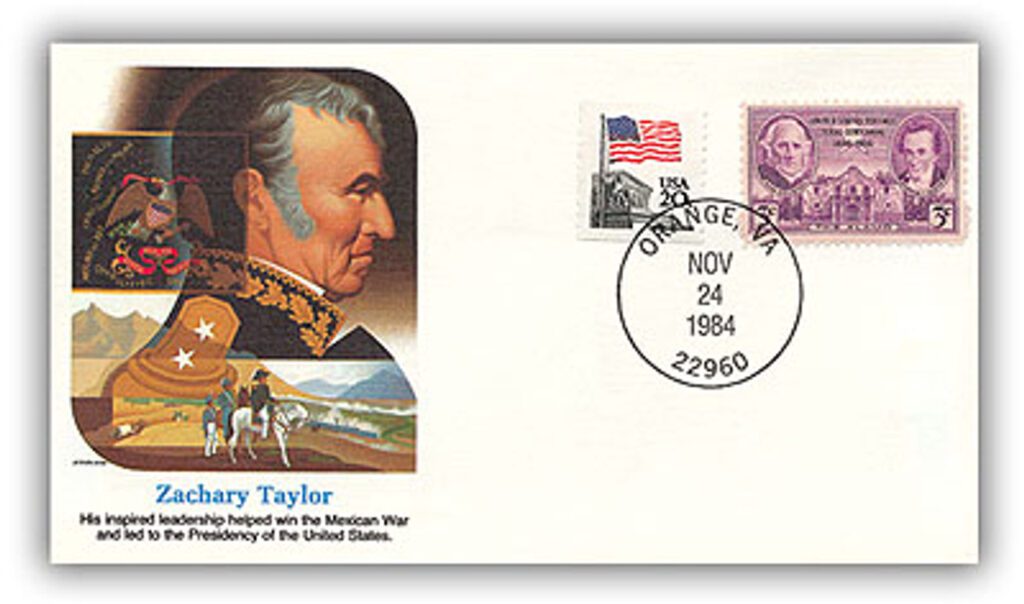 # 20023 - 1985 Zachary Taylor Commemorative cover