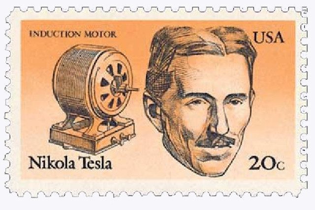 #2057 - 1983 20c American Inventors: Nikola Tesla, Induction Motor