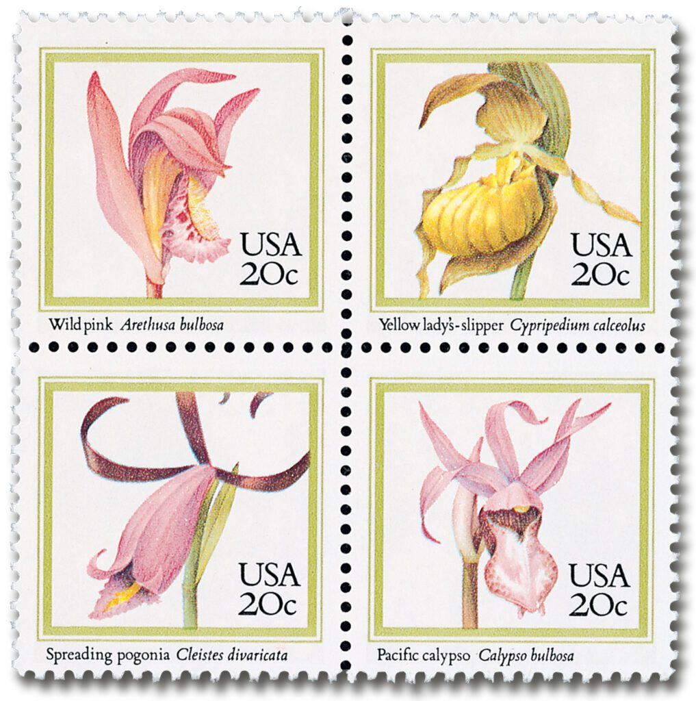 #2076-79
1984 20c Orchids