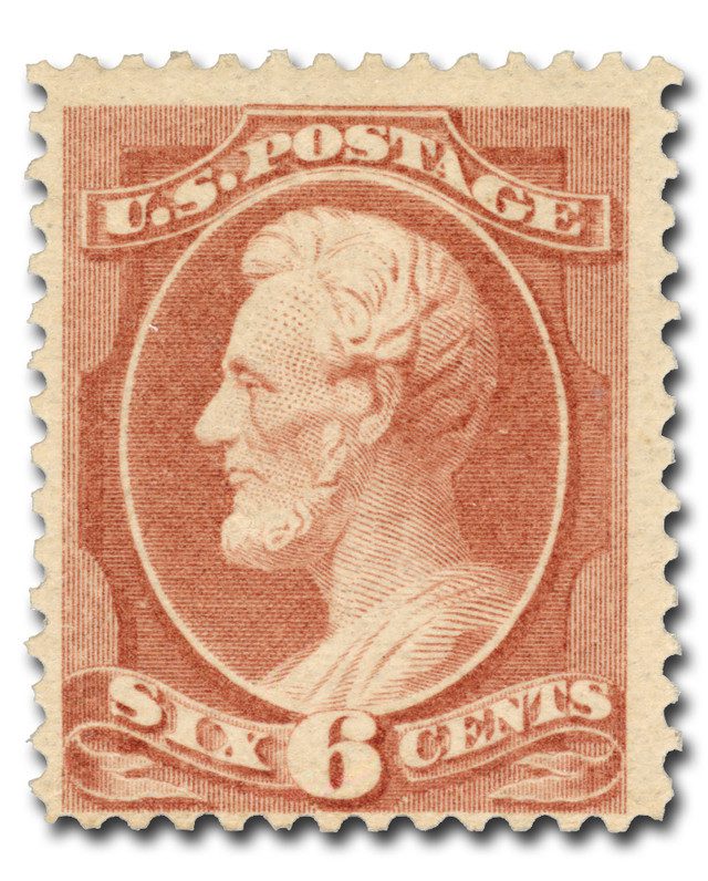 #208 - 1881-82 6c Abraham Lincoln, Rose, Re-Engraved, Soft Paper, Perf. 12