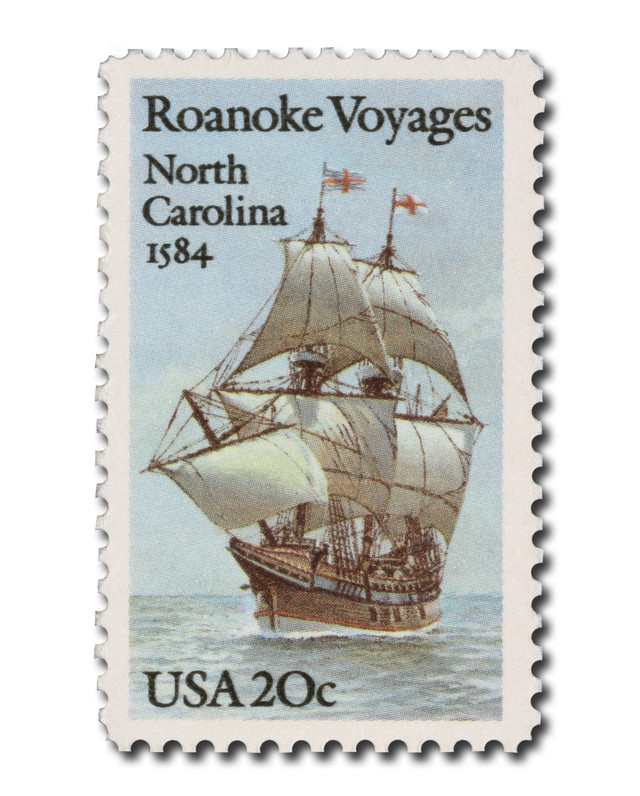 #2093
1984 20c Roanoke Voyages
