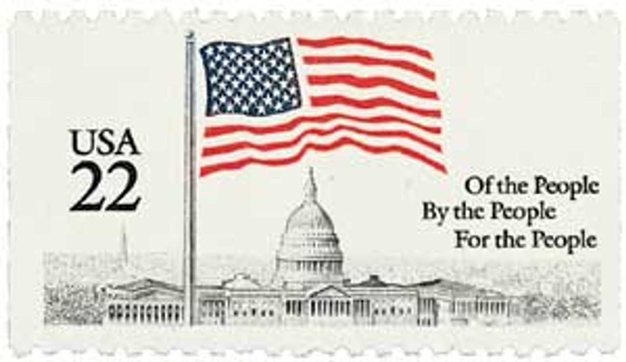 # 2116 - 1985 22c Flag over Capitol, booklet single
