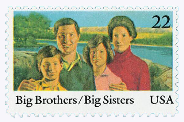 #2162
1985 22c International Youth Year: Big Brothers/Big Sisters