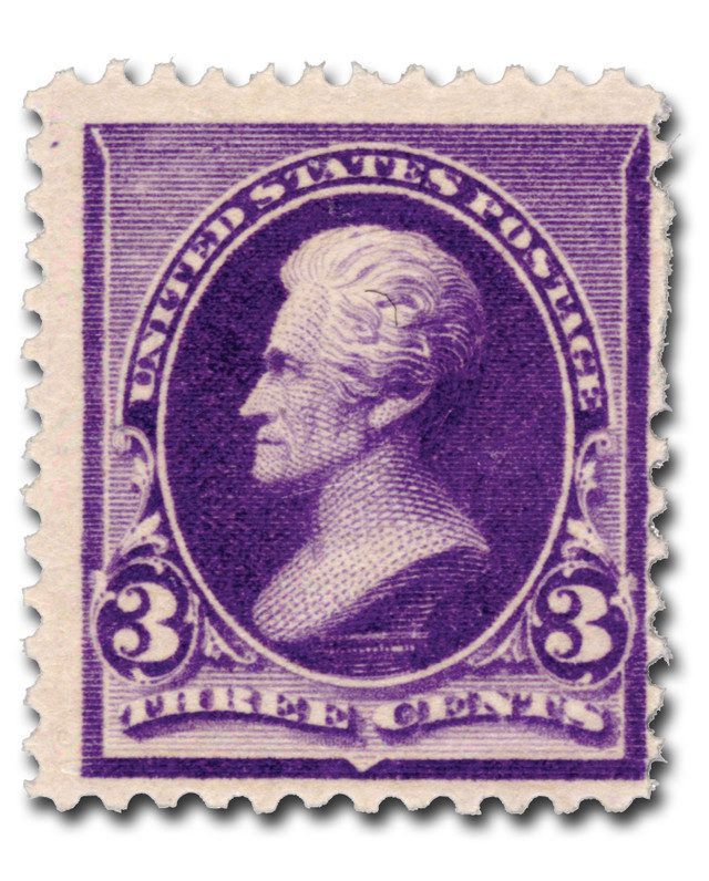 #221 - 1890 3c Andrew Jackson, Purple