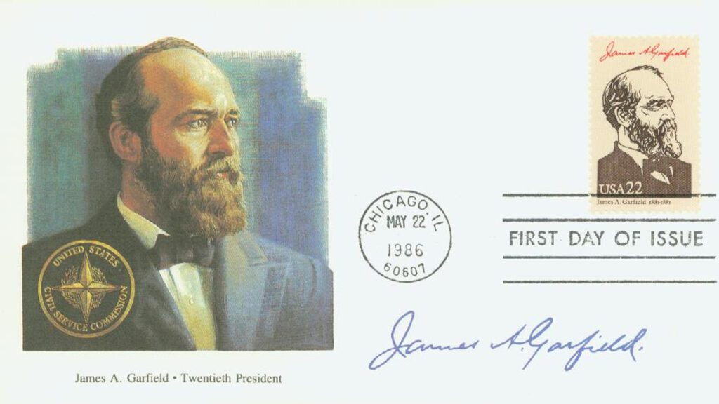 #2218b - 1986 22c Pres. Garfield,single