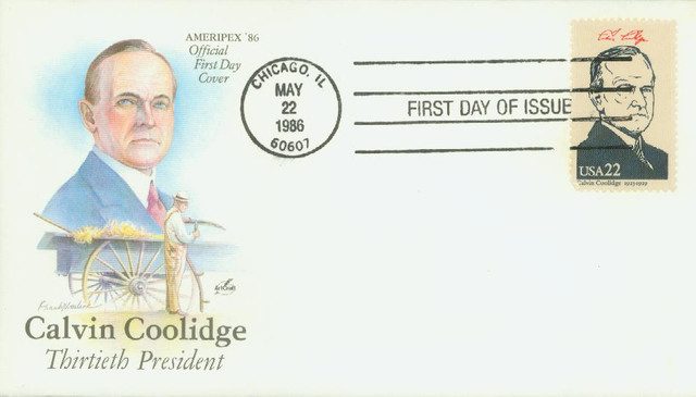 #2219b - 1986 22c Pres. Coolidge 