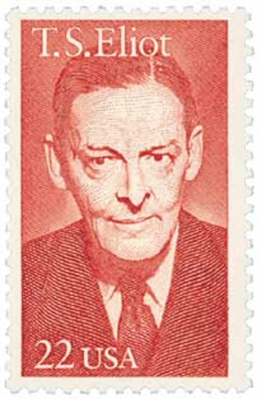 1986 22c Literary Arts: T. S. Eliot