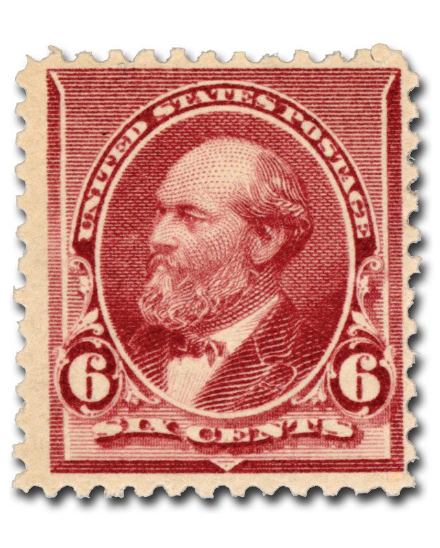 #224 - 1890 6c James A. Garfield, Brown Red