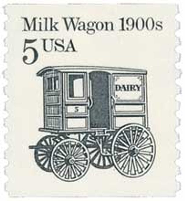 #2253 - 1987 5c Transportation Series: 1900s Milk Wagon