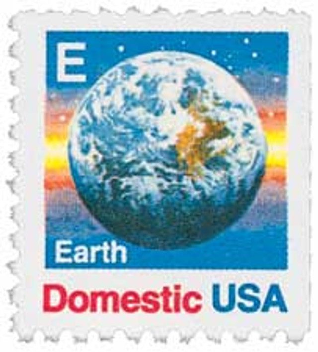 #2282 - 1988 25c E-rate Earth, booklet single
