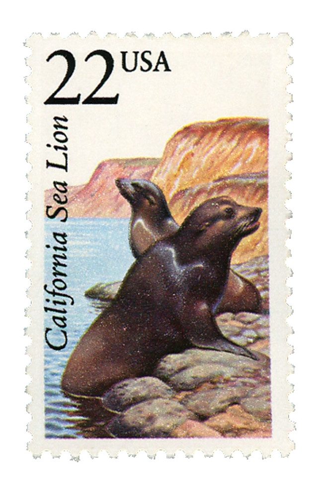 #2329 - 1987 22c North American Wildlife: California Sea Lion