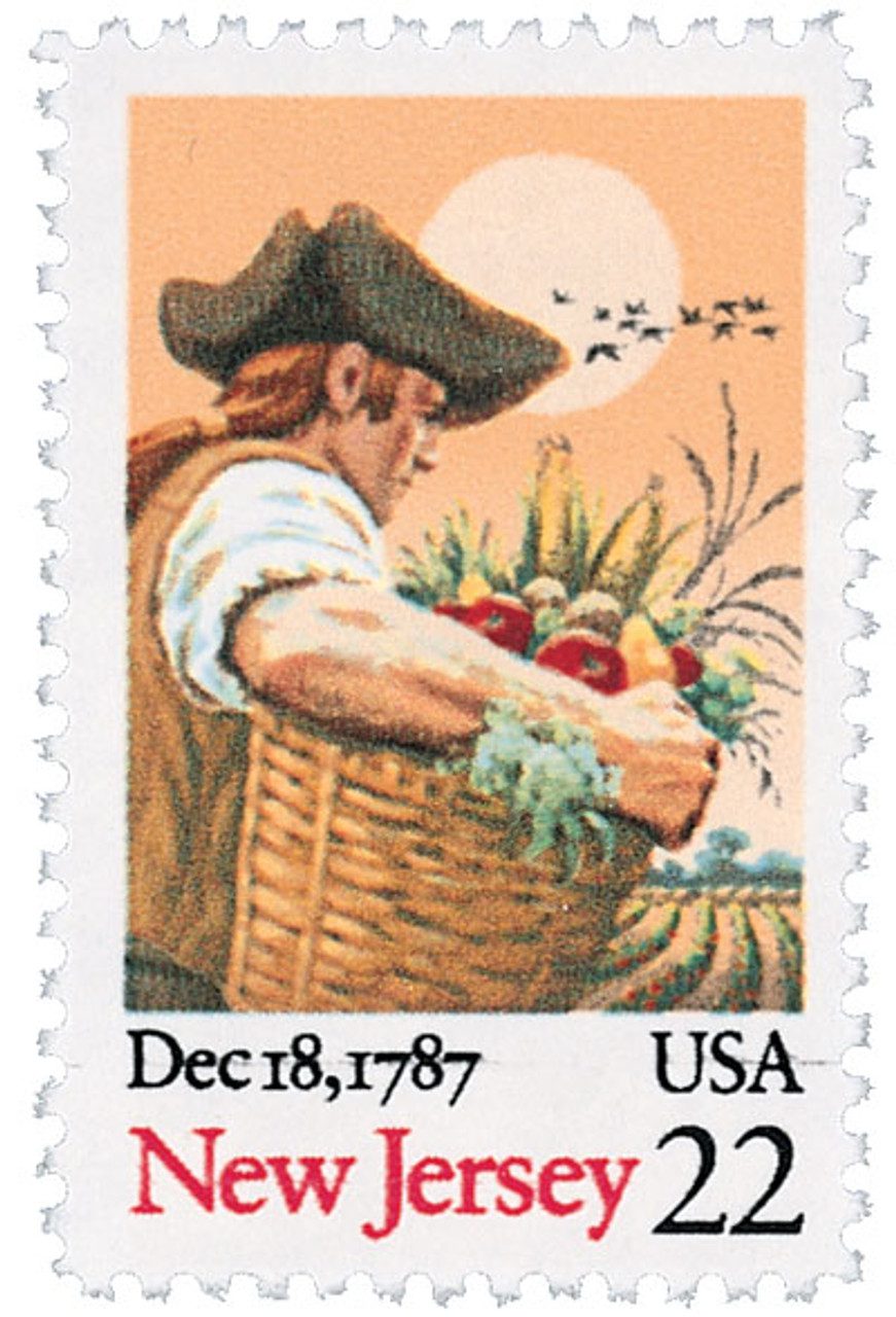 # 2338 - 1987 22c Bicentenary Statehood: New Jersey