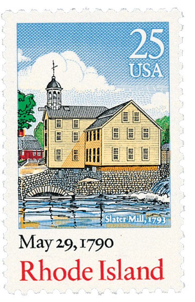 #2348 - 1990 25c Bicentenary Statehood: Rhode Island