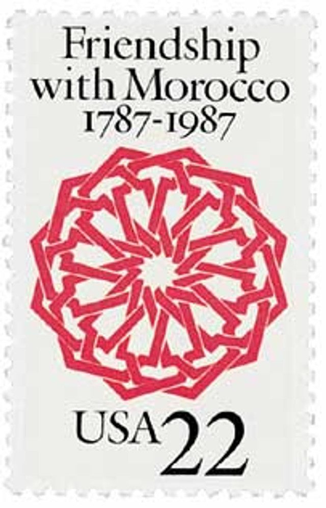 # 2349 - 1987 22c US Friendship with Morocco