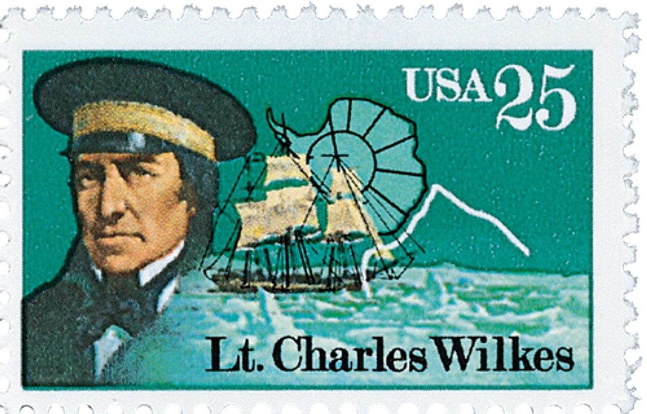 # 2387 - 1988 25c Antarctic Explorers: Lt. Charles Wilkes