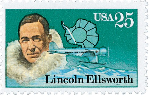 #2389 - 1988 25c Antarctic Explorers: Lincoln Ellsworth