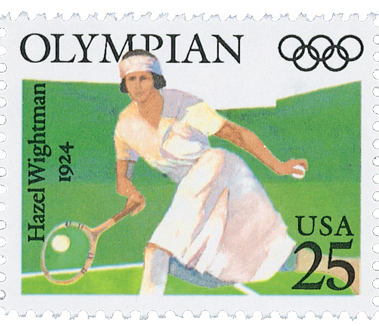 # 2498 - 1990 25c Olympians: Hazel Wightman