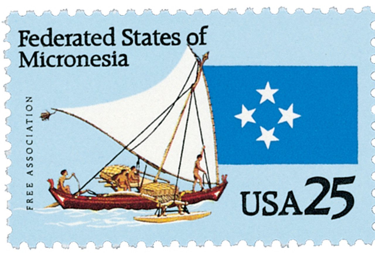 1990 25c Micronesia