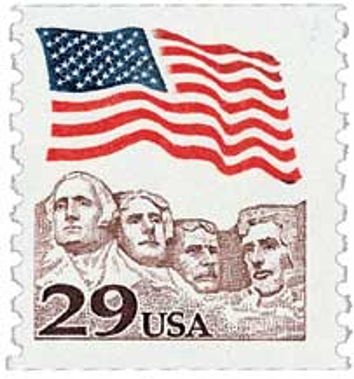 # 2523 - 1991 29c Flag over Mount Rushmore