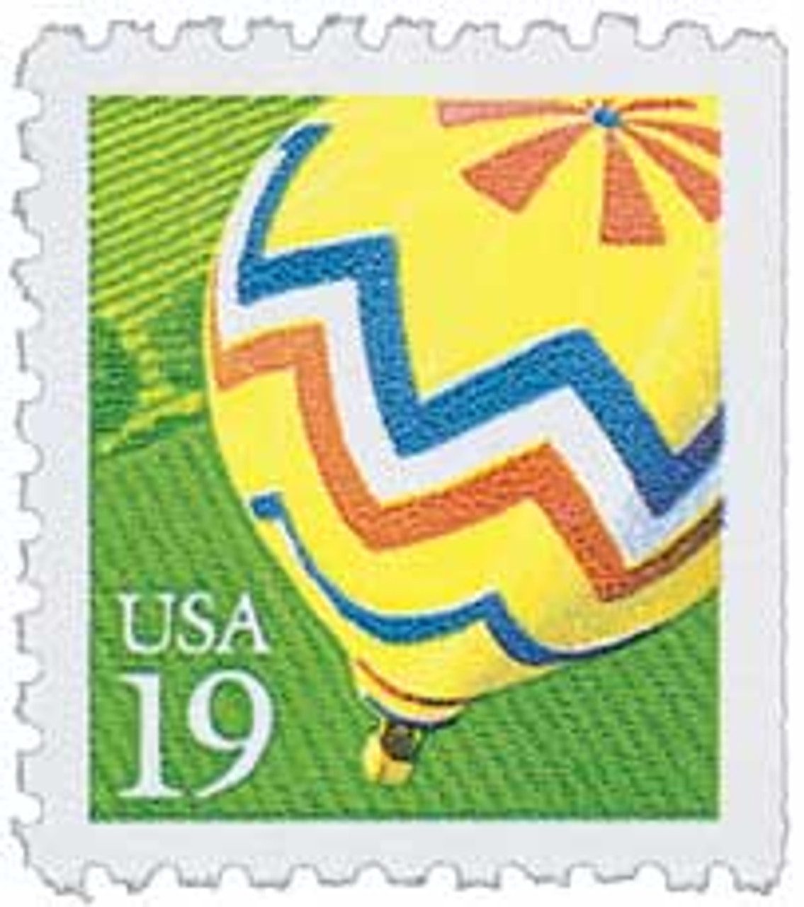 # 2530 - 1991 19c Hot-Air Balloon, booklet single