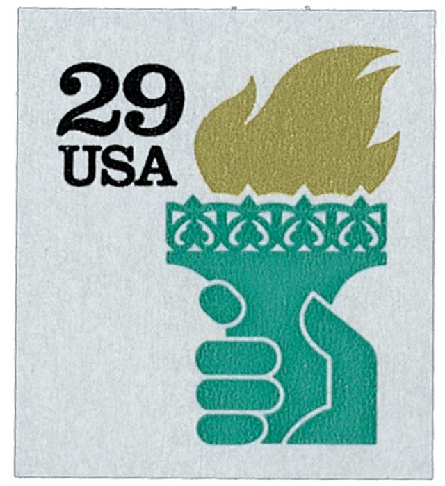 #2531A - 1991 29c Liberty Torch, ATM booklet single