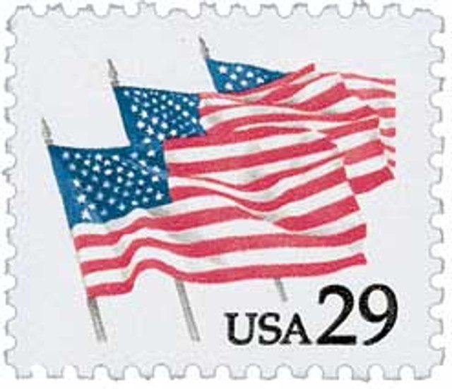#2531 - 1991 29c Flags on Parade