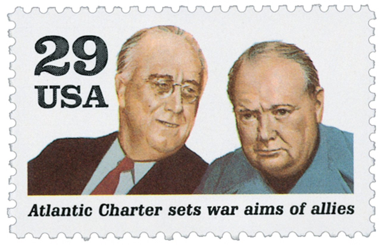 1991 29¢ World War II: Atlantic Charter