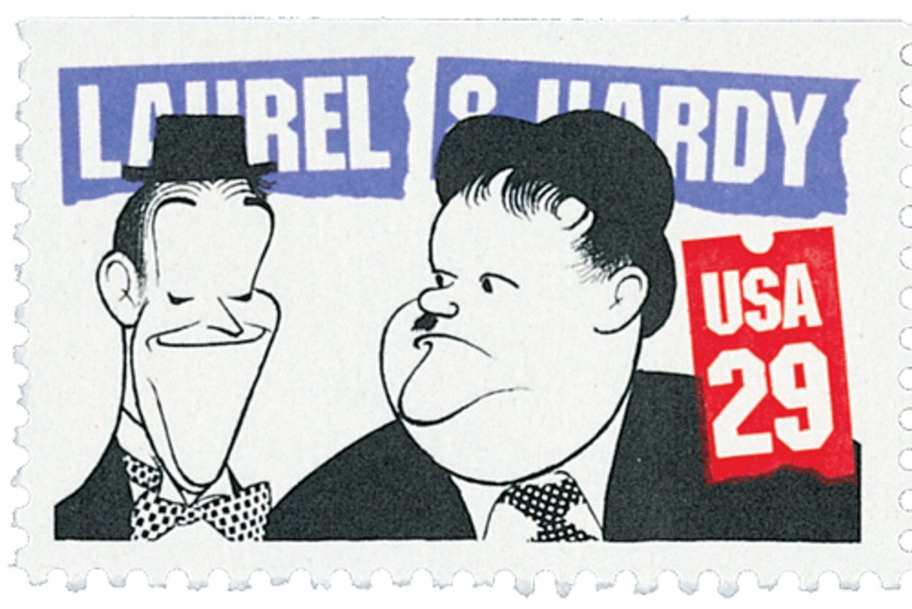 1991 29¢ Comedians: Laurel and Hardy