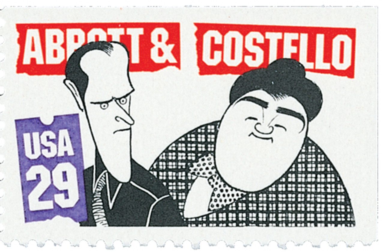 # 2566 - 1991 29c Comedians: Abbott and Costello