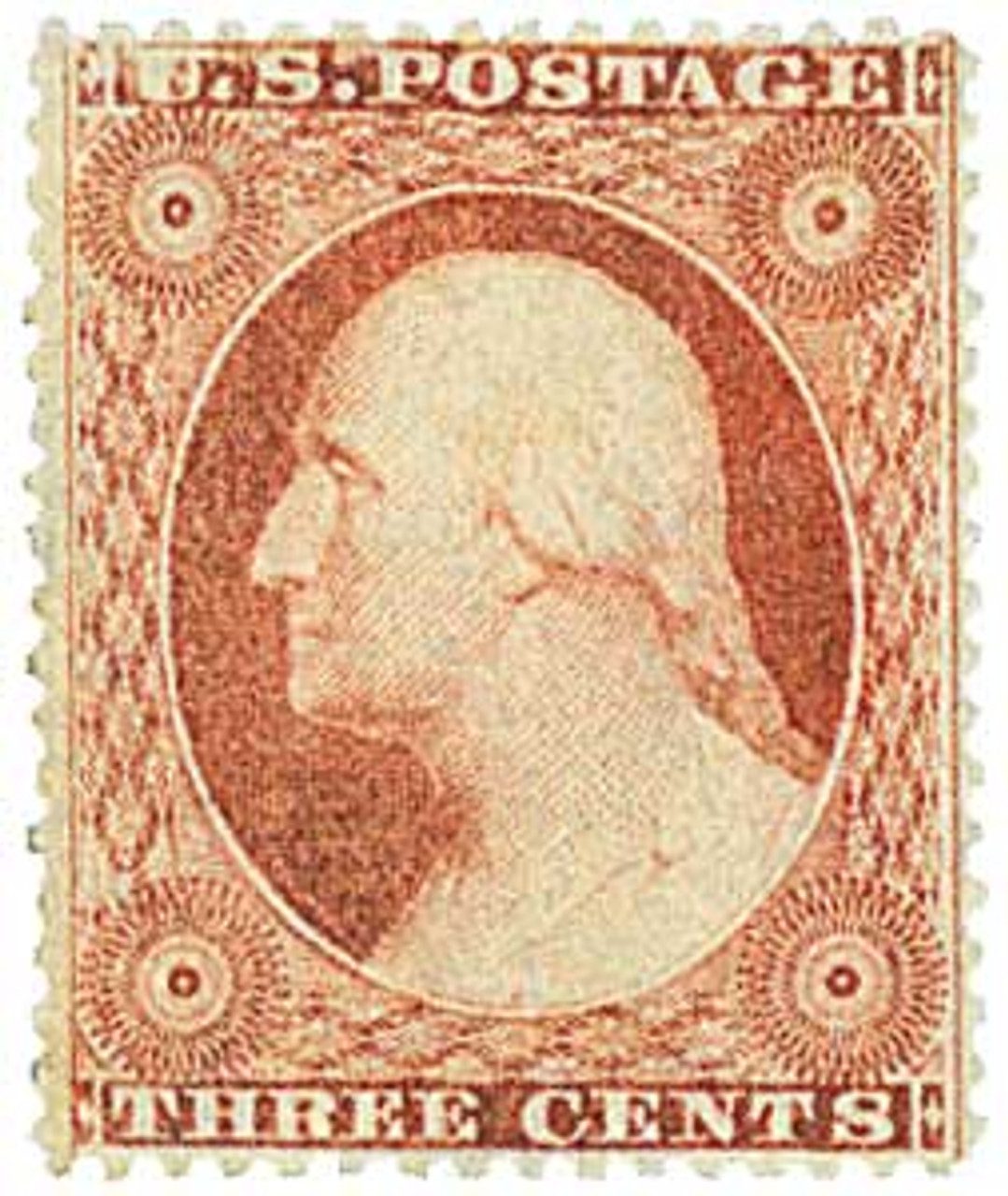 1857-61 3¢ Washington, type 1