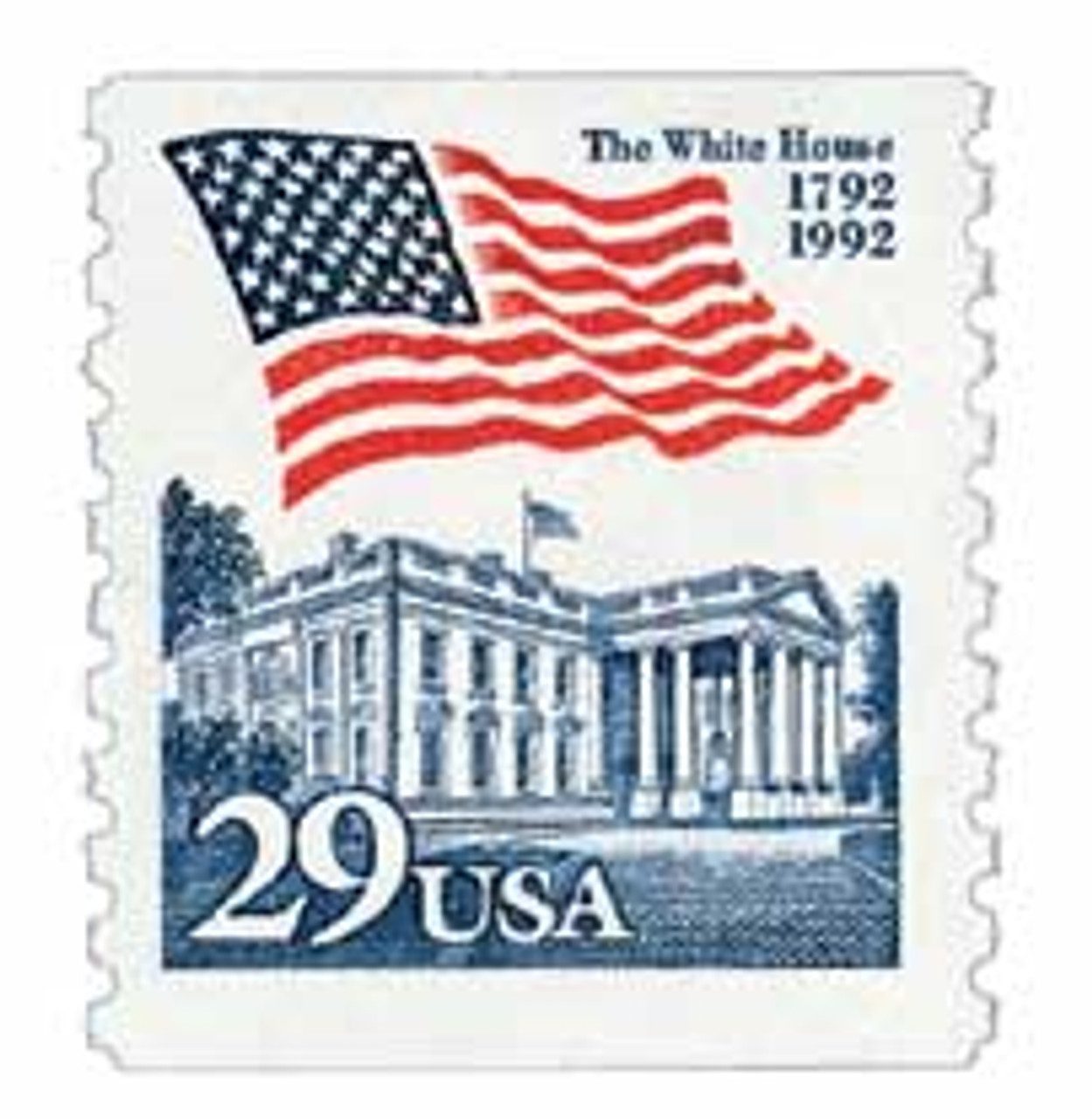 1992 29¢ Flag over White House