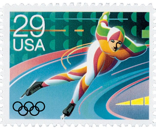 #2613 - 1992 29c Winter Olympics: Speed Skating