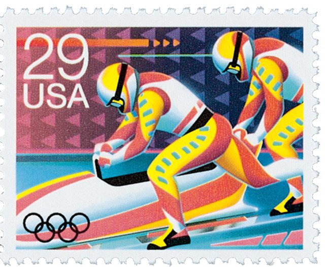 #2615 - 1992 29c Winter Olympics: Bobsledding