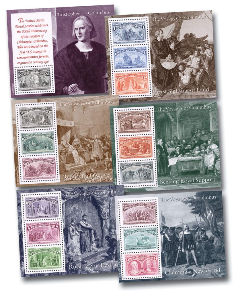 #2624-29 - 1992 Columbian Souvenir Sheets, set of 6