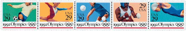 #2637-41 - 1992 29c Summer Olympics