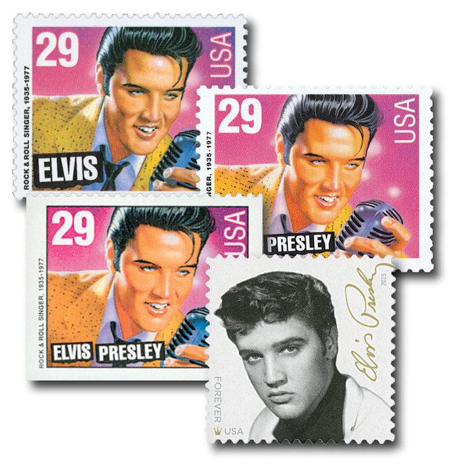 #2721//5009 - 1993-2015 Elvis Presley, Set of 4 Stamps