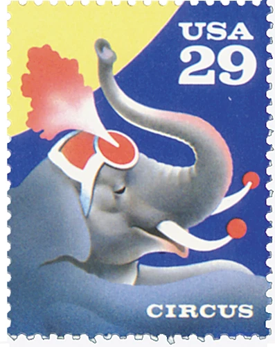 #2753
1993 29c Circus: Elephant