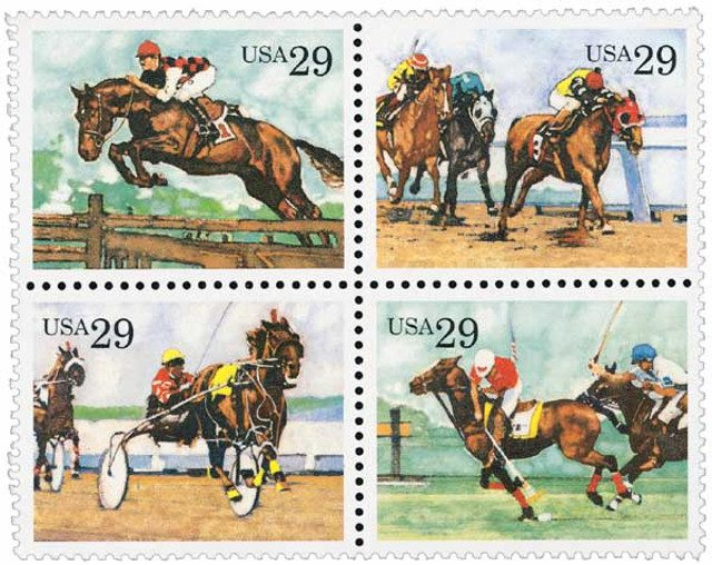 #2756-59 - 1993 29c Sporting Horses
