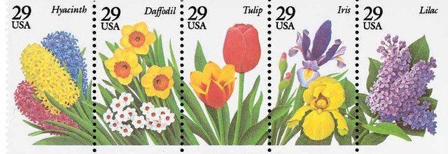 #2760-64 - 1993 29c Spring Garden Flowers