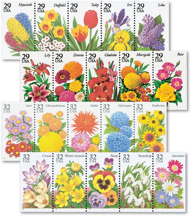 #2760/3029 - 1993-96 Garden Flowers
