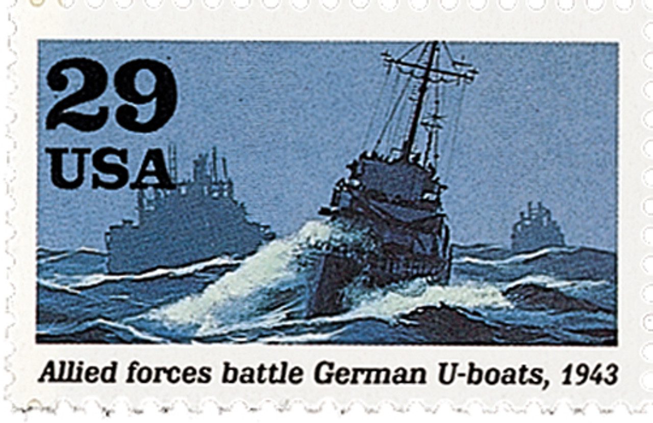 1993 29¢ World War II: Allied Forces Battle German U-boats