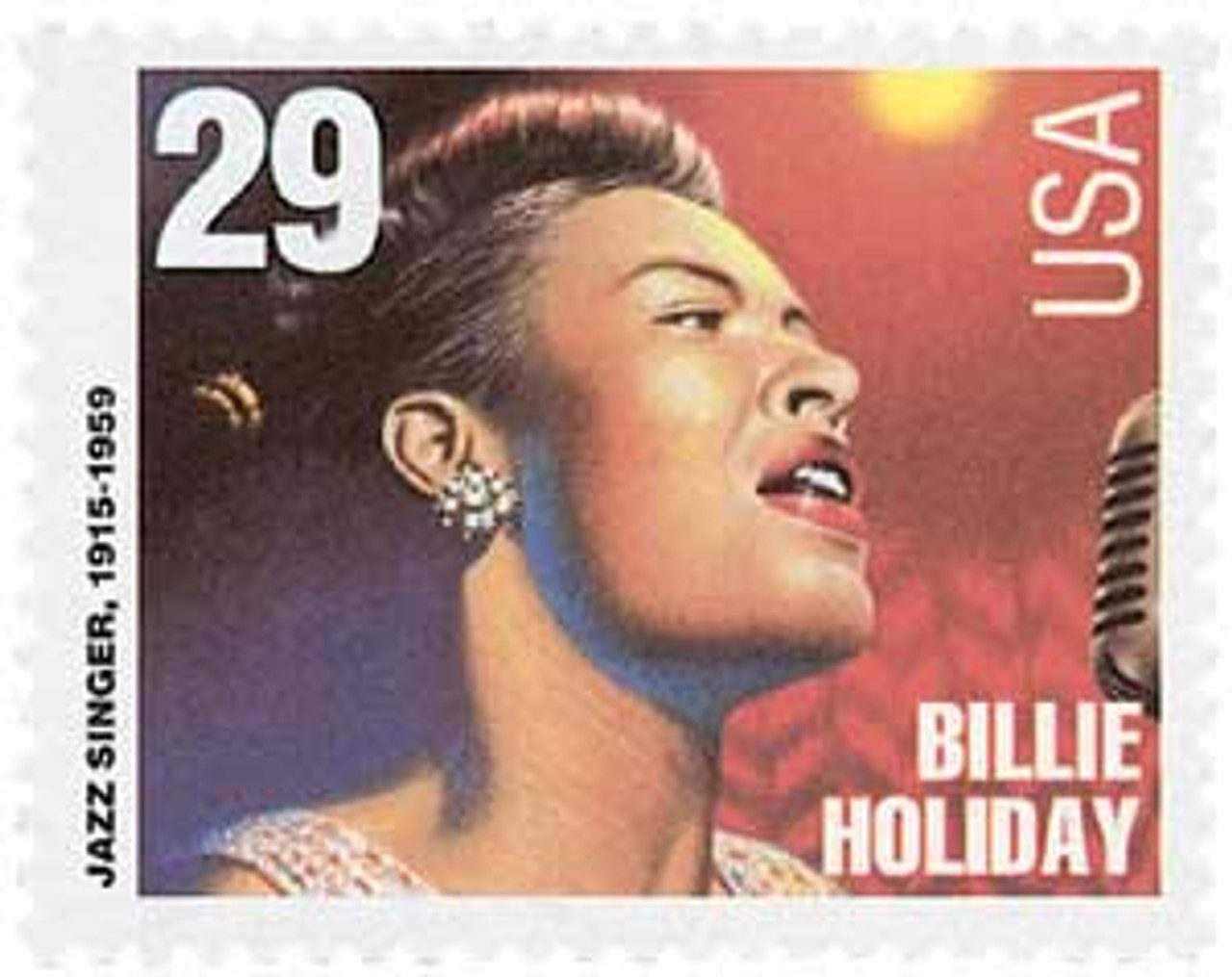 # 2856 - 1994 29c Blues and Jazz Singers: Billie Holiday