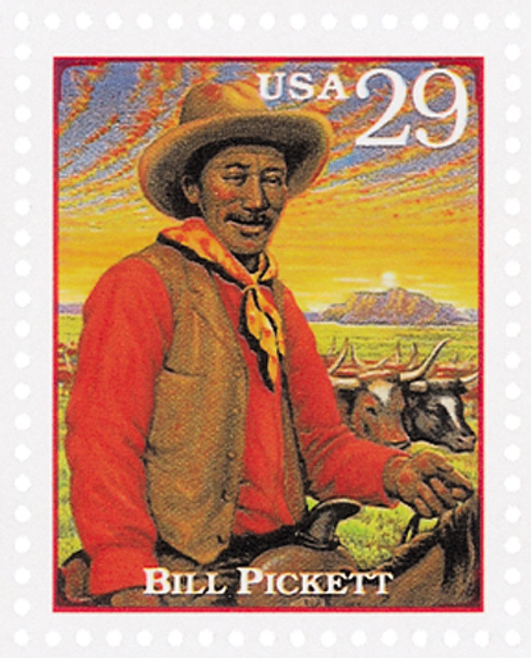 # 2869g - 1994 29c Legends of the West: Bill Pickett