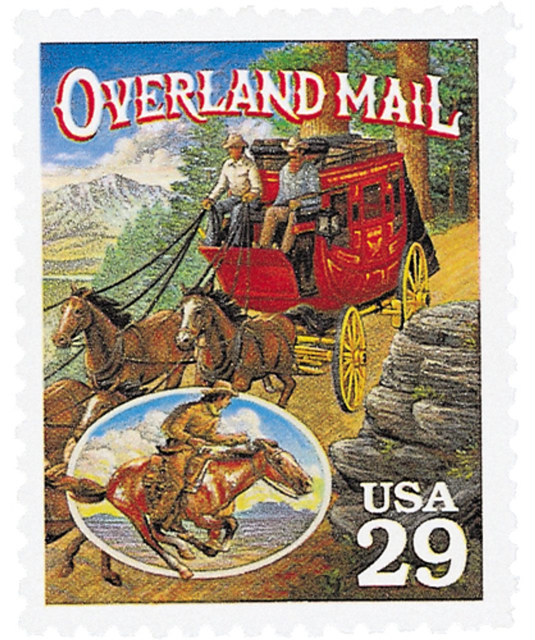 # 2869t - 1994 29c Legends of the West: Overland Mail