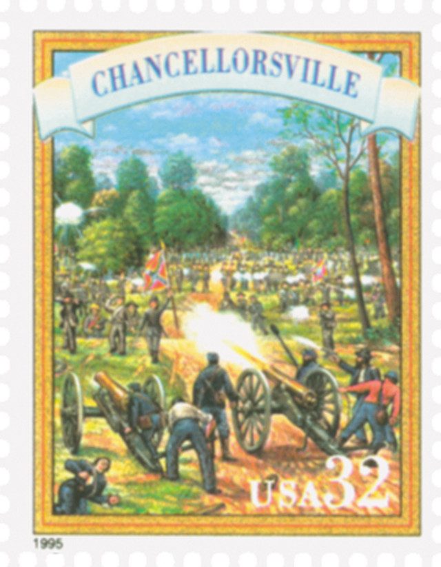 #2975p - 1995 32c Civil War: Chancellorsville