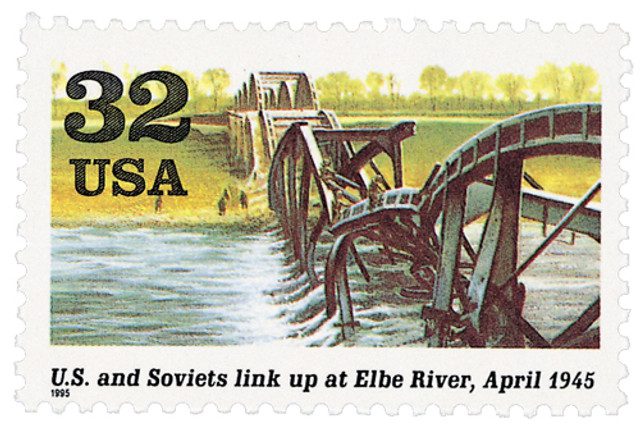#2981d - 1995 32c US and Soviets link at Elbe River