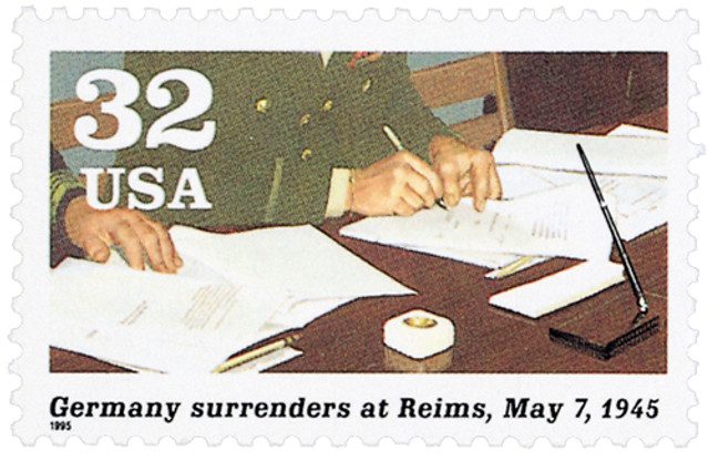 #2981f - 1995 32c World War II: Germany Surrenders at Reims